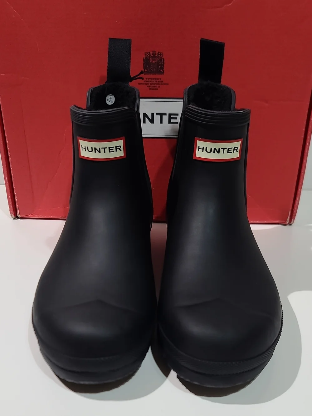 Hunter Original Chelsea Insulated Rain Boots - Black / US Men's 9 New